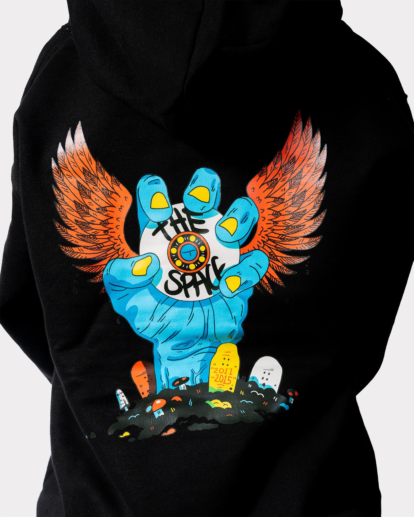 Space Returns KIDS Hoodie - Black w Logo/ Backprint