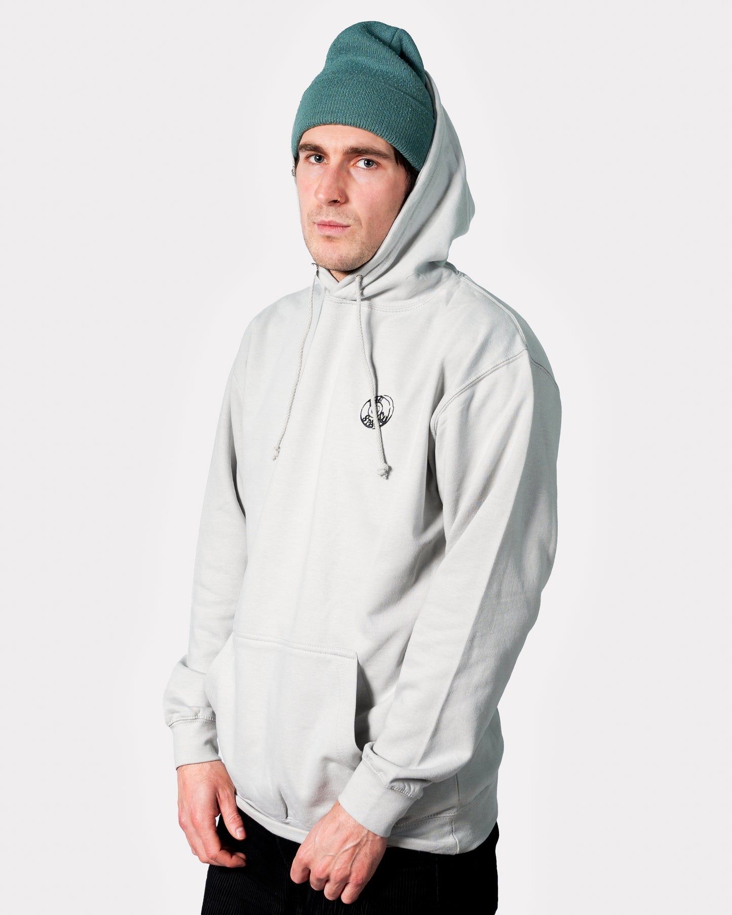 Space Returns Hoodie - Grey w Logo/ Backprint