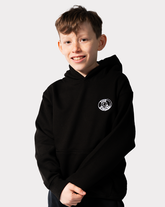 Space Returns KIDS Hoodie - Black w Logo/ Backprint